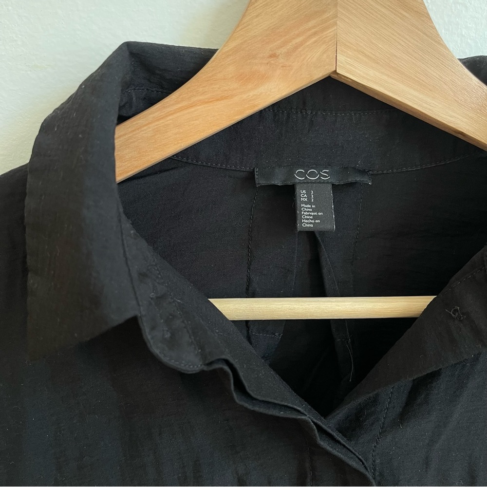 COS Black Buttonup
